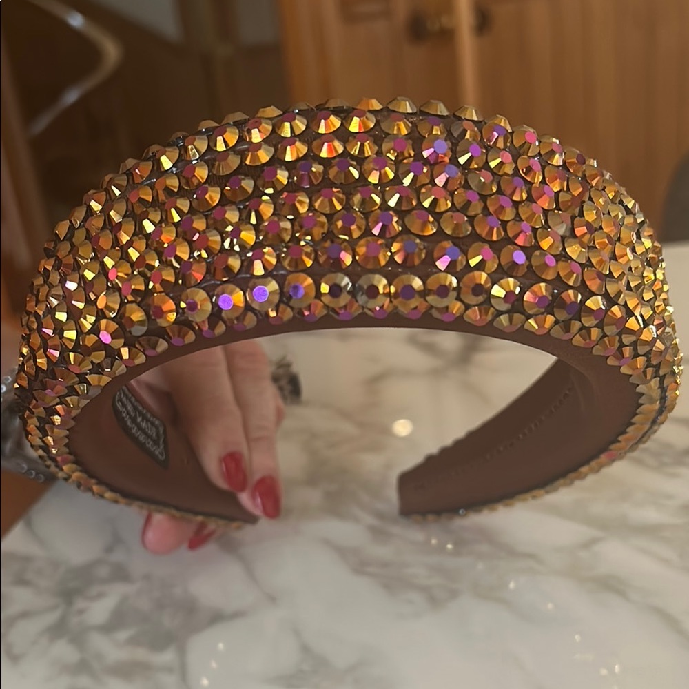 Embellished Gold Headband